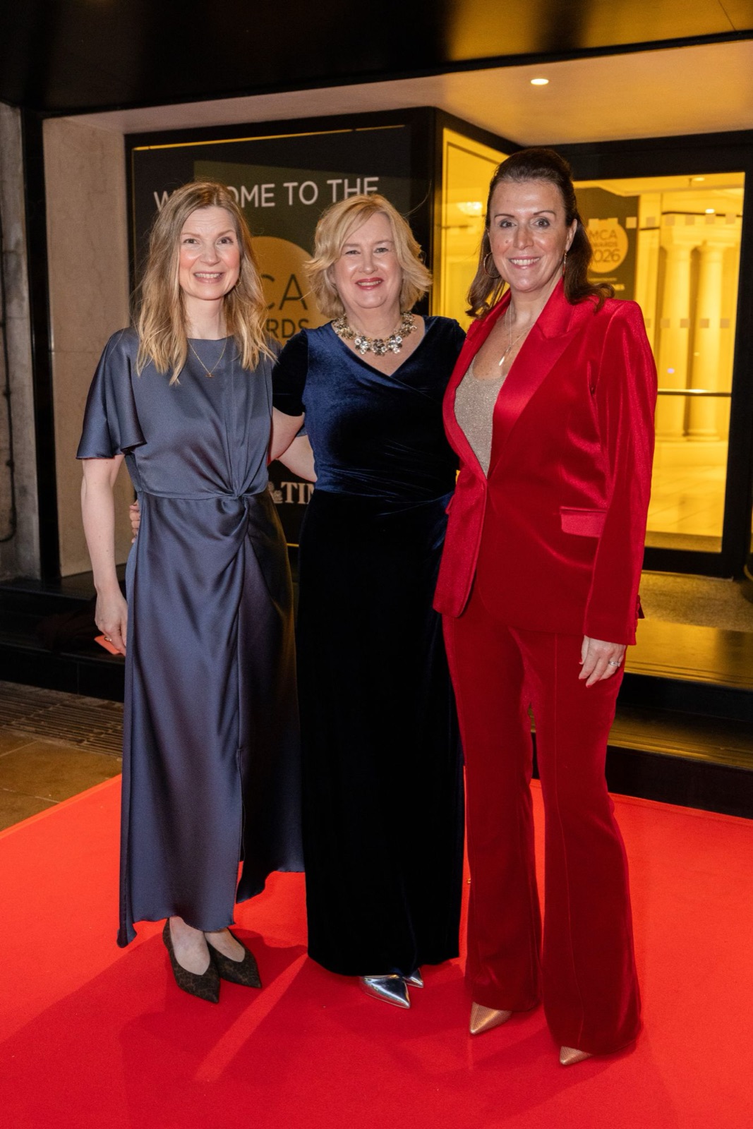 The Magnus Consulting team on the red carpet at the MCA Awards 2026