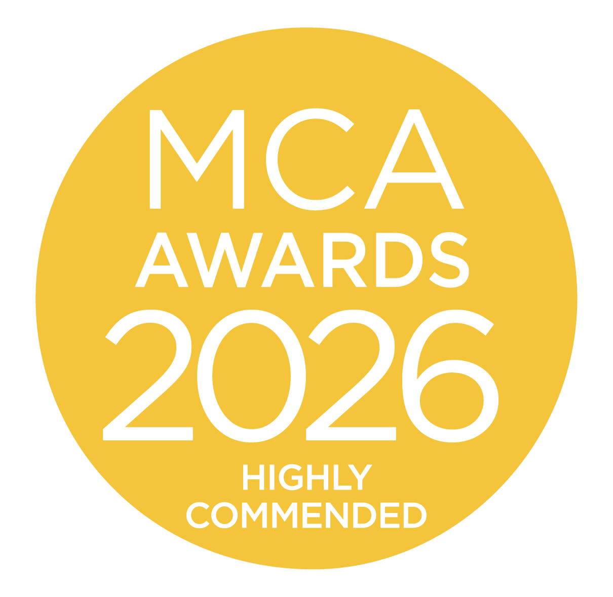 MCA Awards 2026 Highly Commended