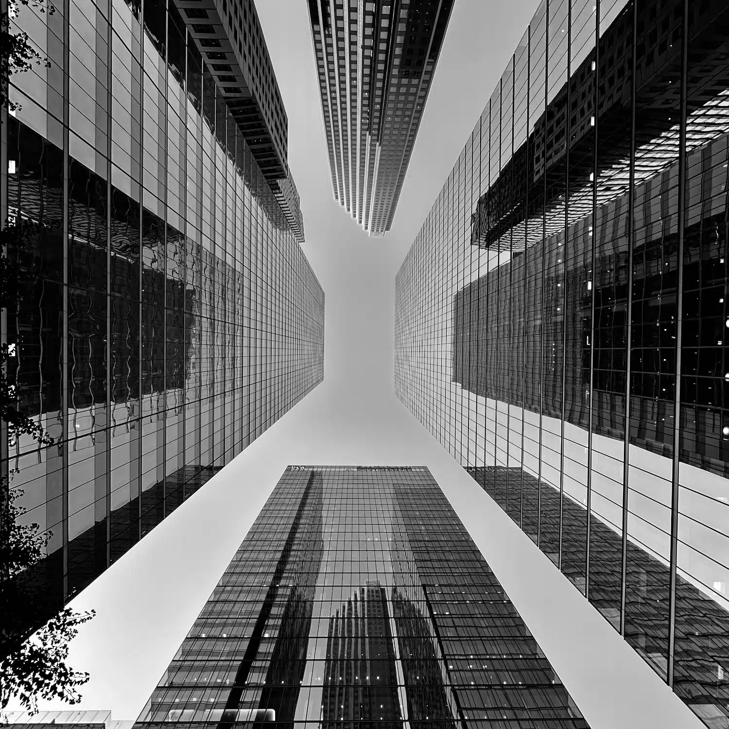 upward view of sky scrapers